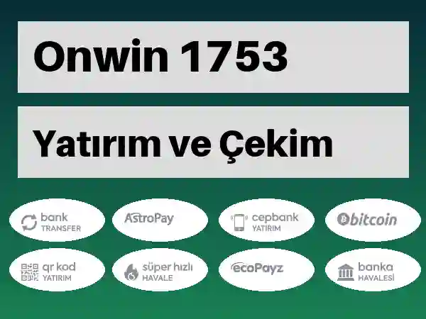 Onwin Mobil Para yatırma ve çekme 1753